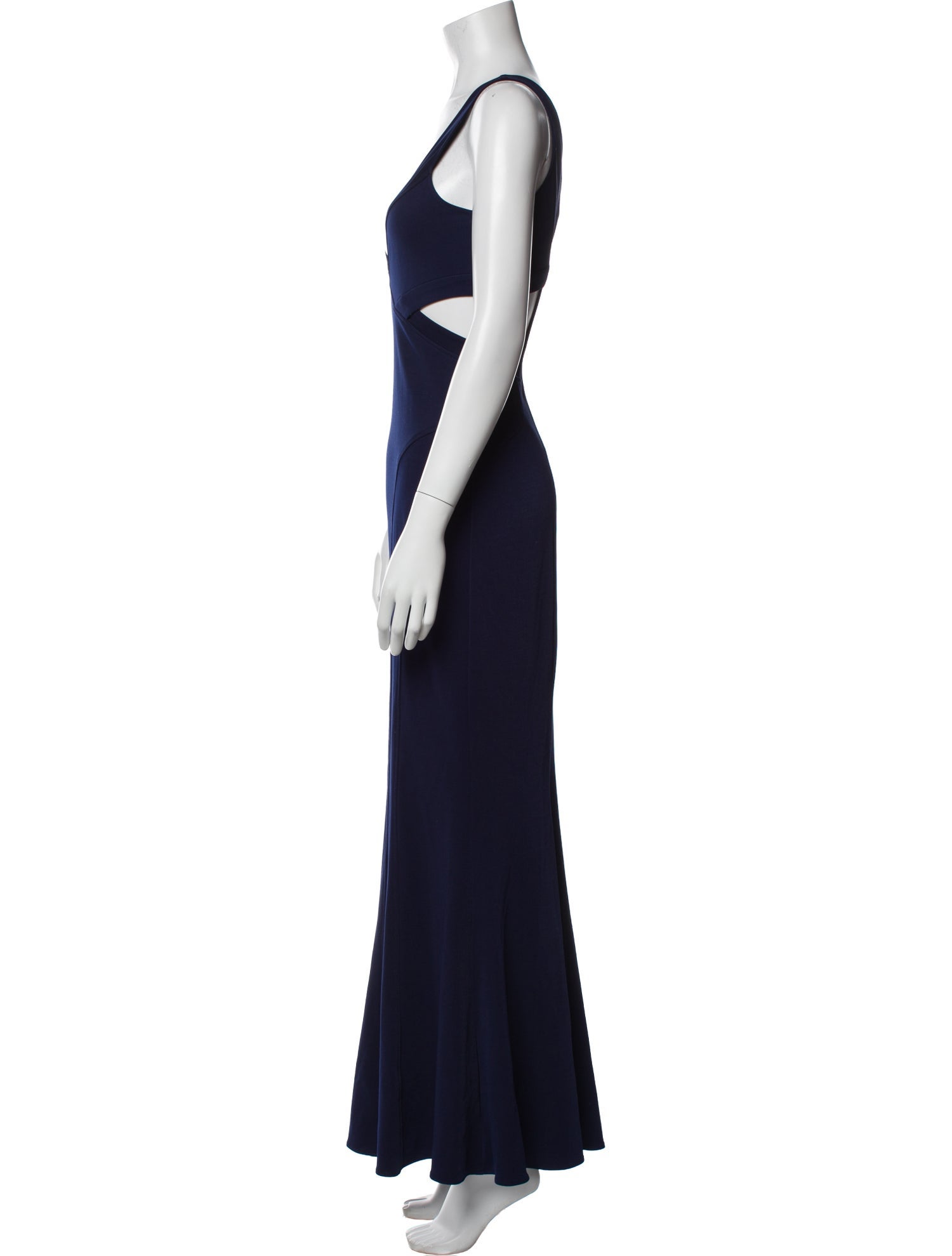 Zac Posen V-Neck Long Dress