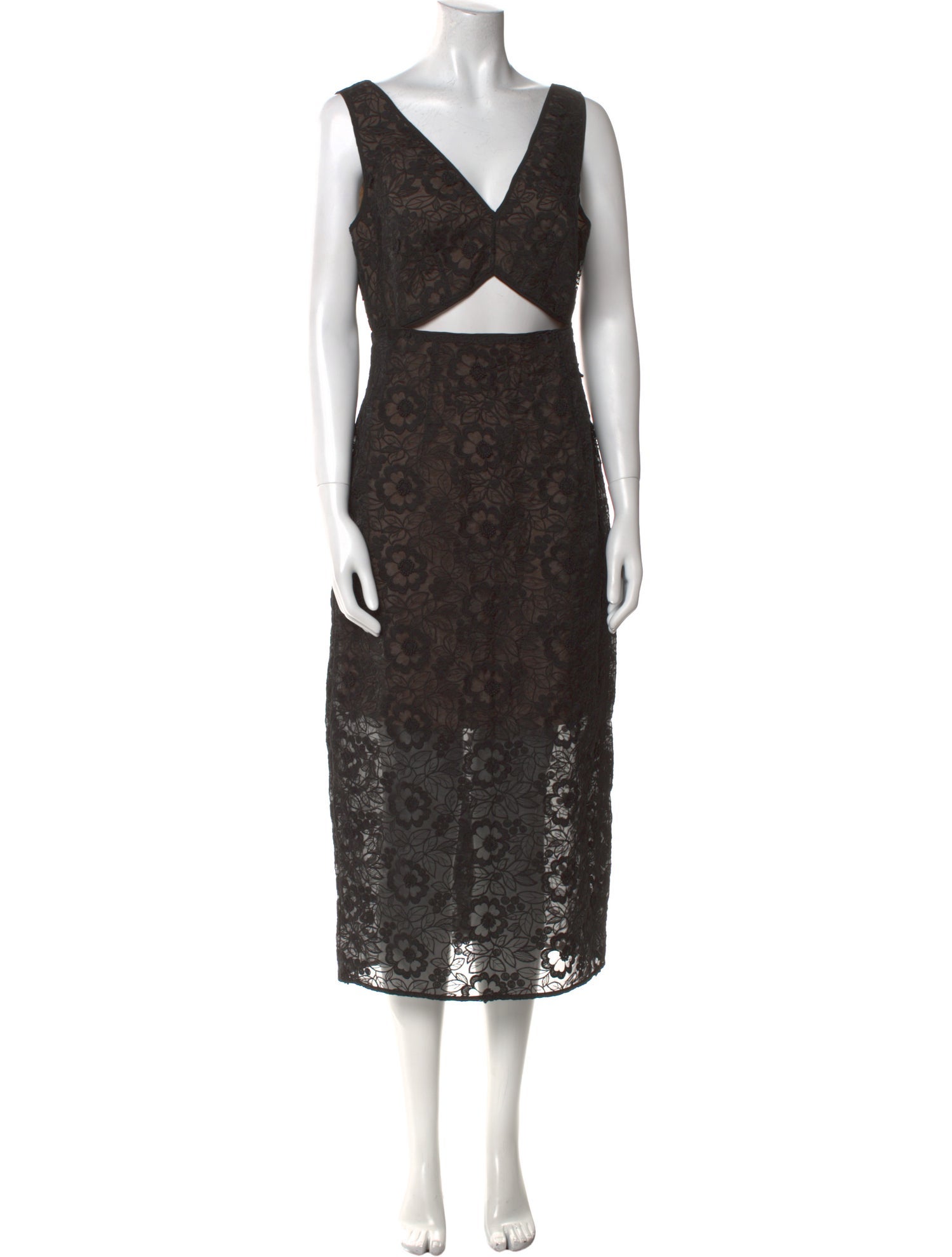 Zac Posen Lace Pattern Midi Length Dress w/ Tags