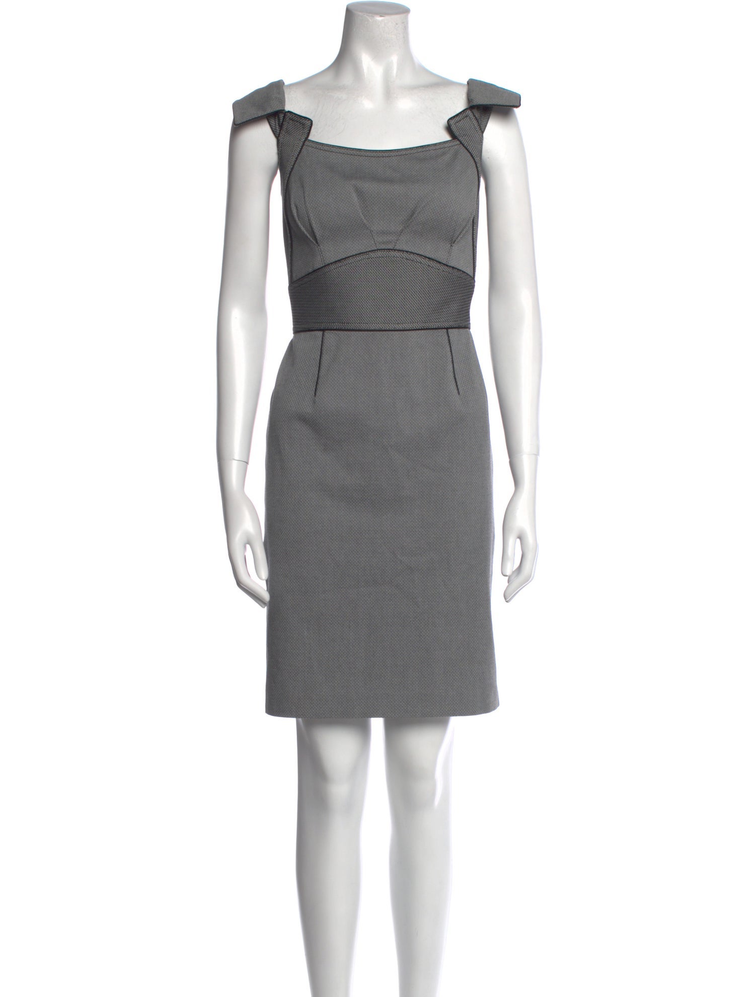 Zac Posen Square Neckline Mini Dress