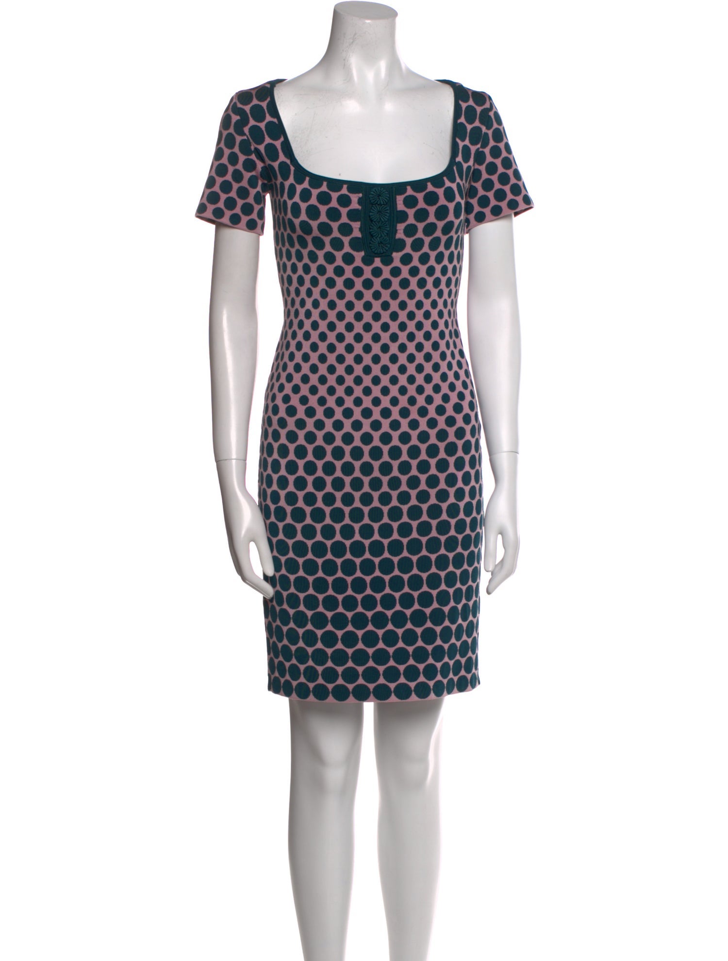 Zac Posen Polka Dot Print Mini Dress
