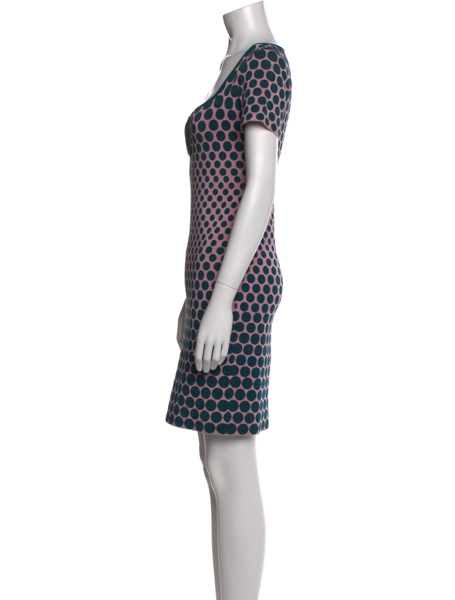 Zac Posen Polka Dot Print Mini Dress