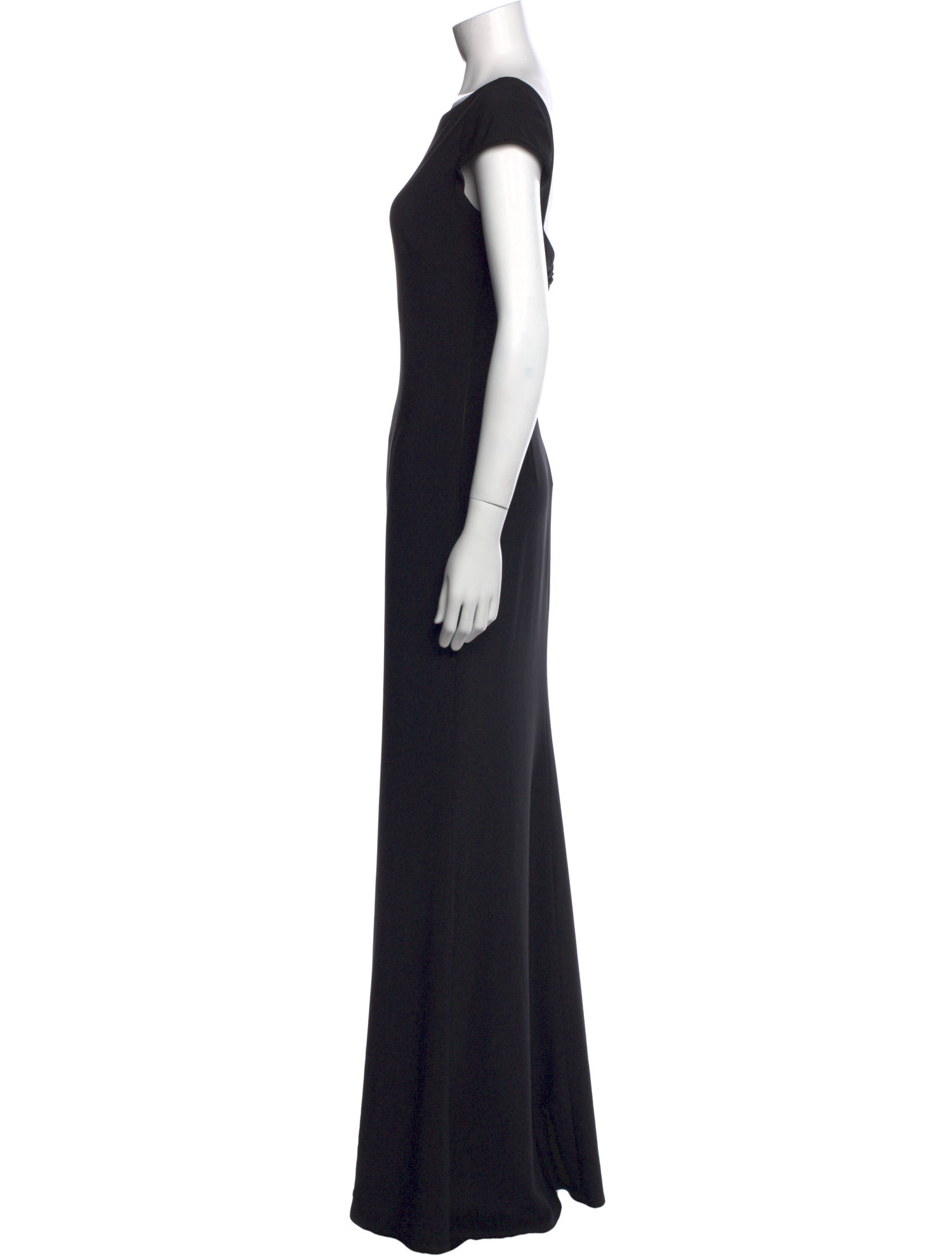 Zac Posen Bateau Neckline Long Dress