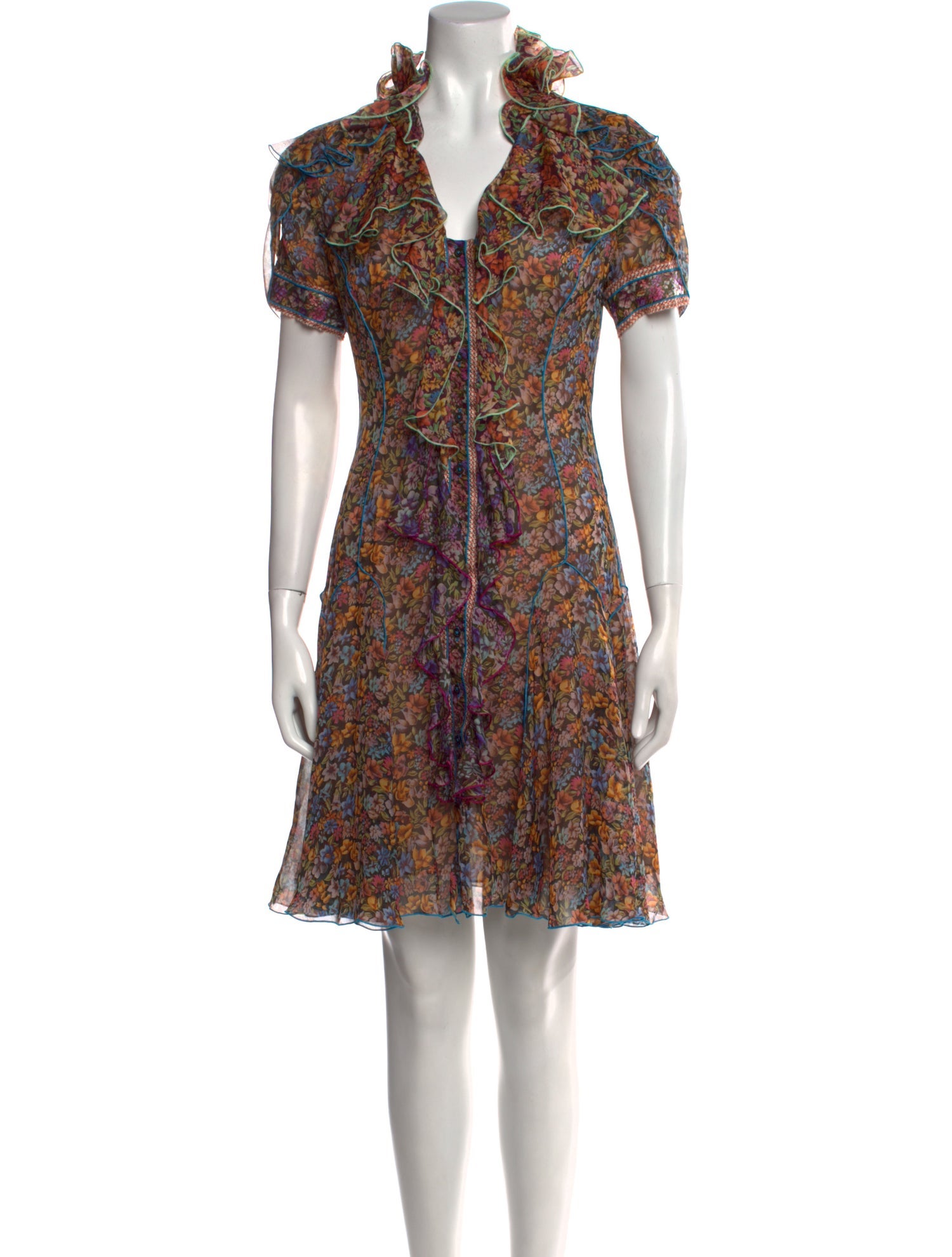Zac Posen Silk Mini Dress
