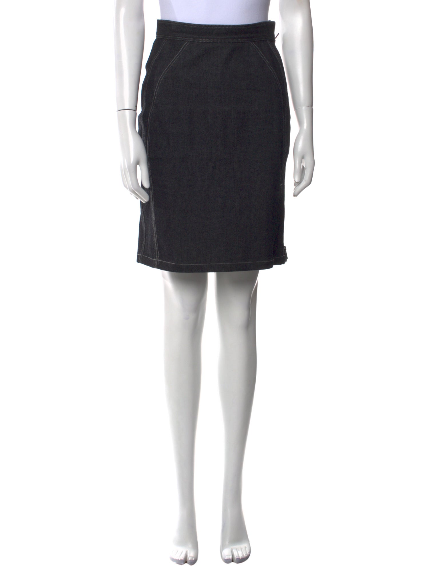 Zac Posen Eyelet Trim Knee-Length Skirt