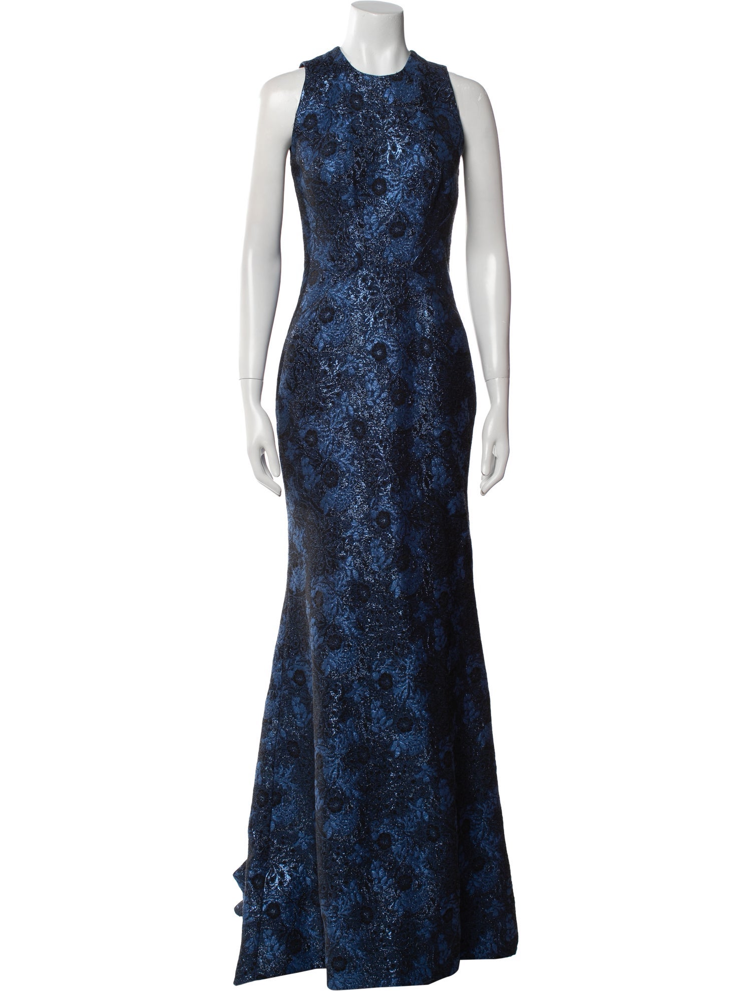 Zac Posen Lace Pattern Long Dress