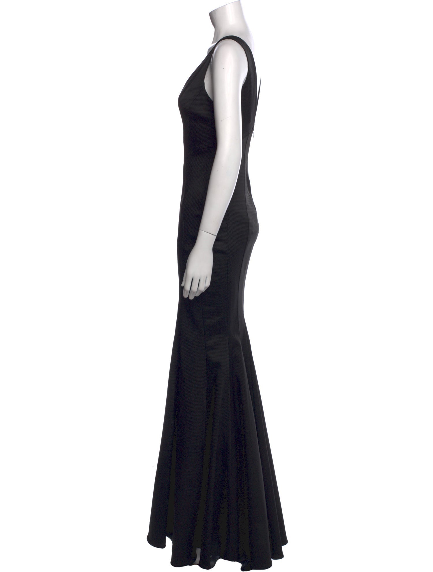 Zac Posen V-Neck Long Dress