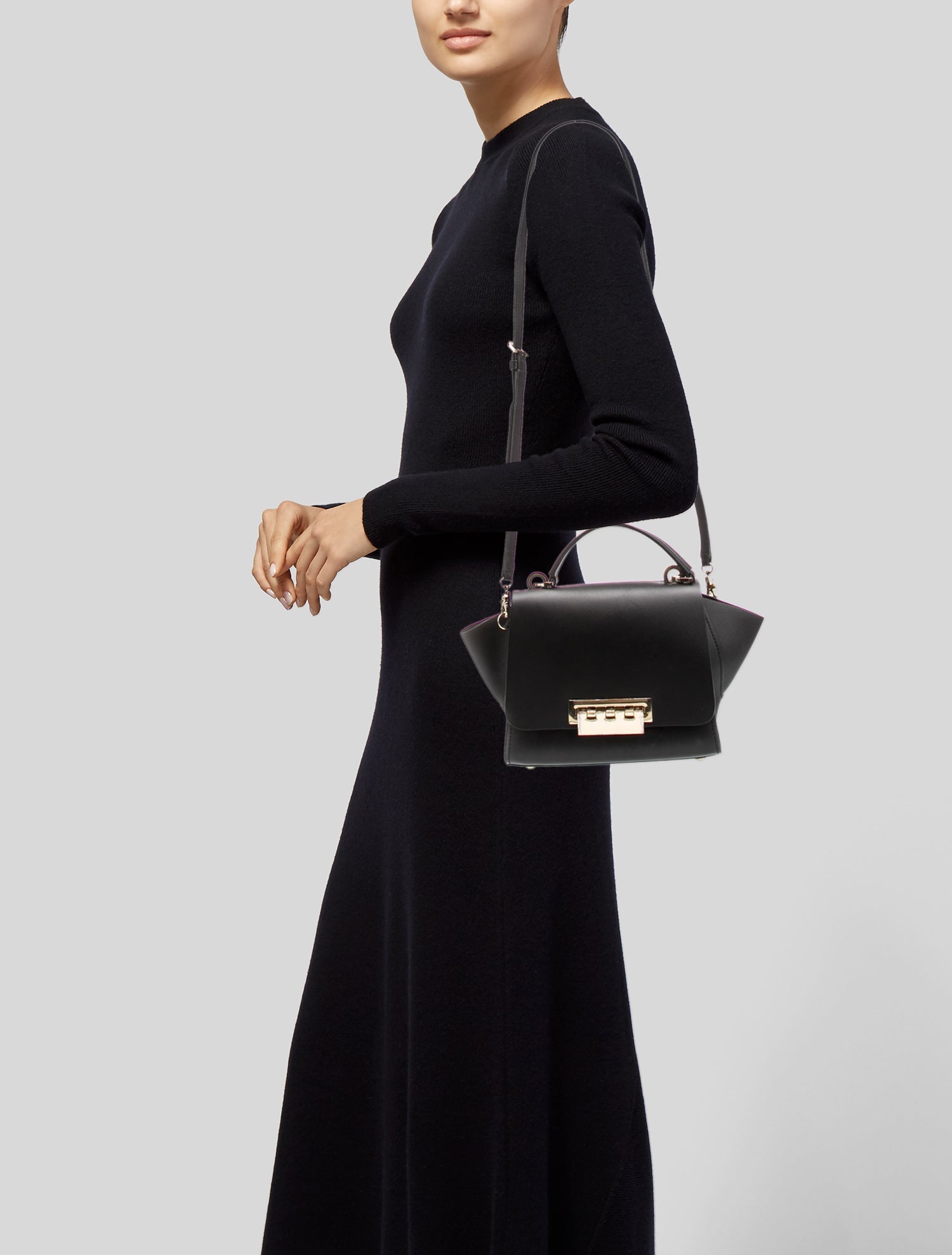 Zac Zac Posen Eartha Top Handle Leather Crossbody