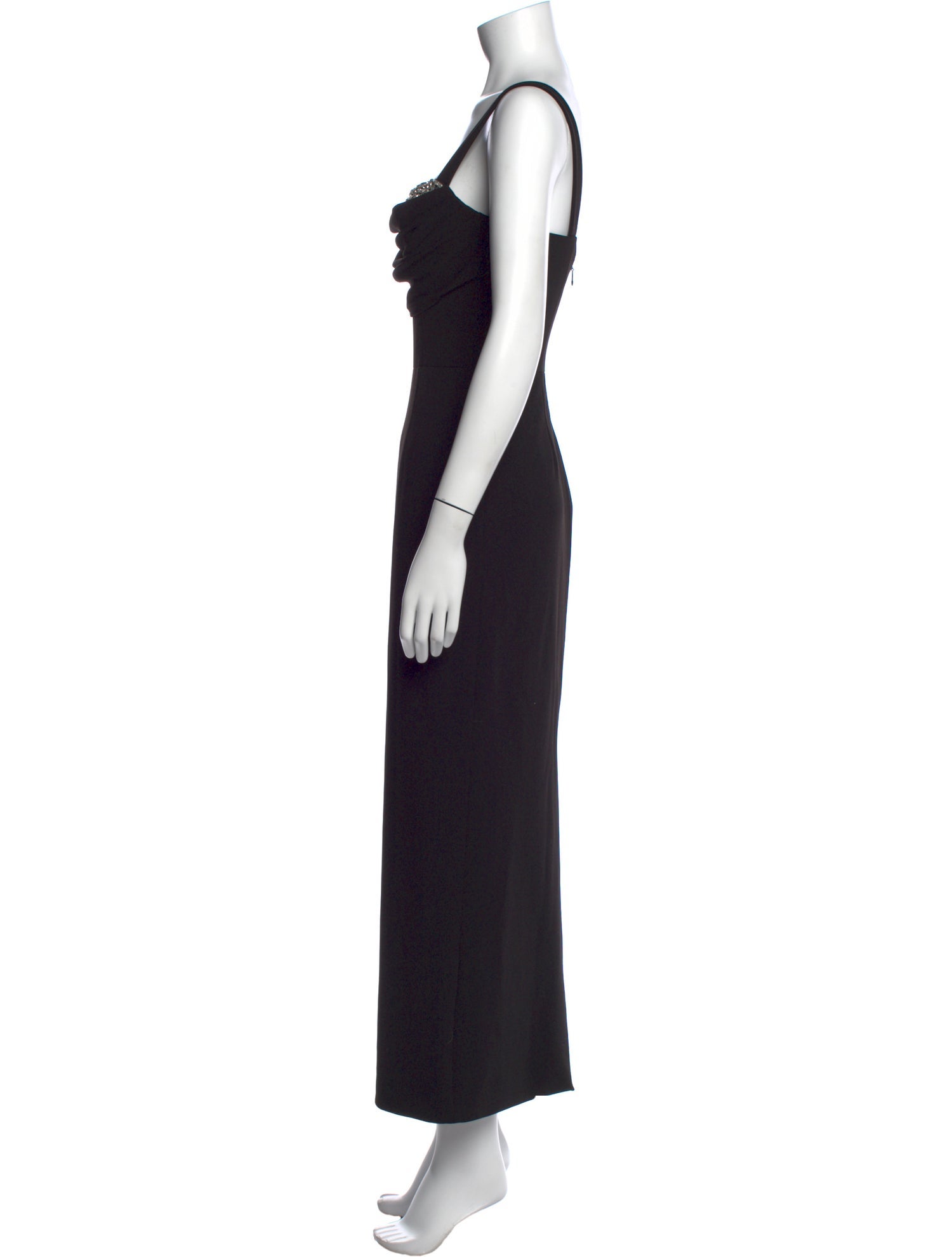 Zac Posen Square Neckline Long Dress