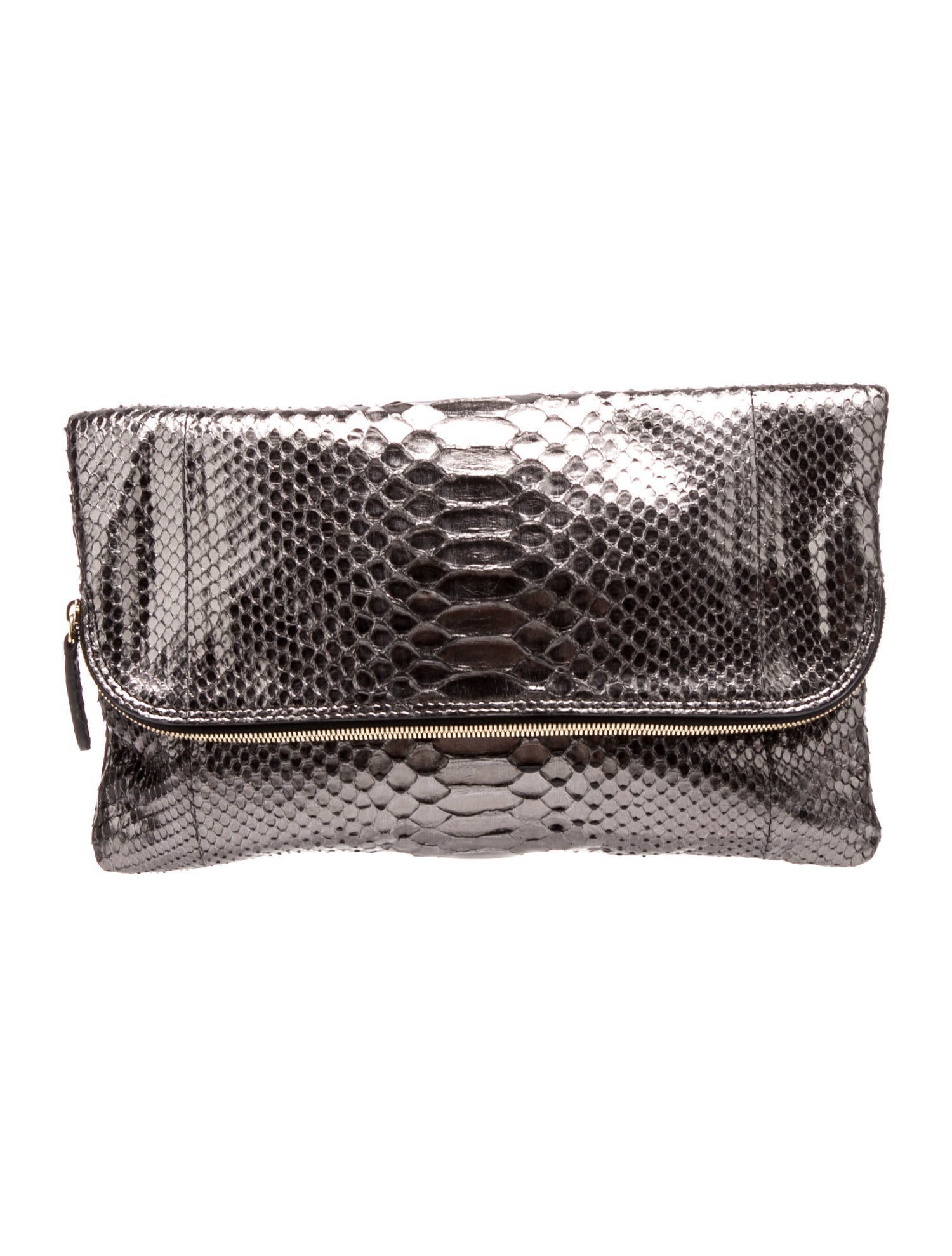 Zagliani Python Clutch