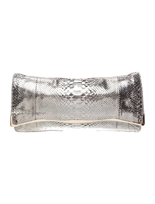 Zagliani Snakeskin Clutch