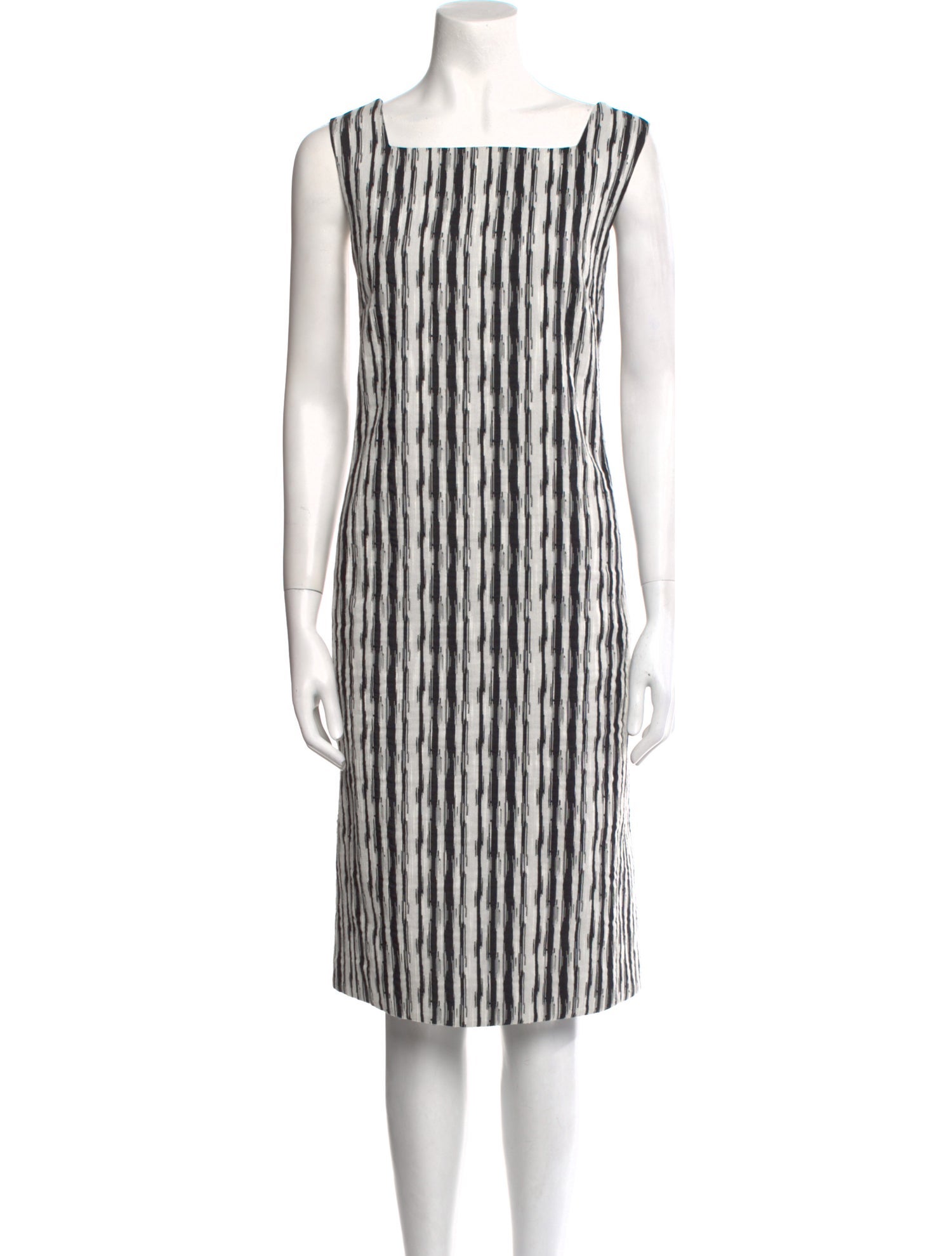 Carla Zampatti Striped Midi Length Dress
