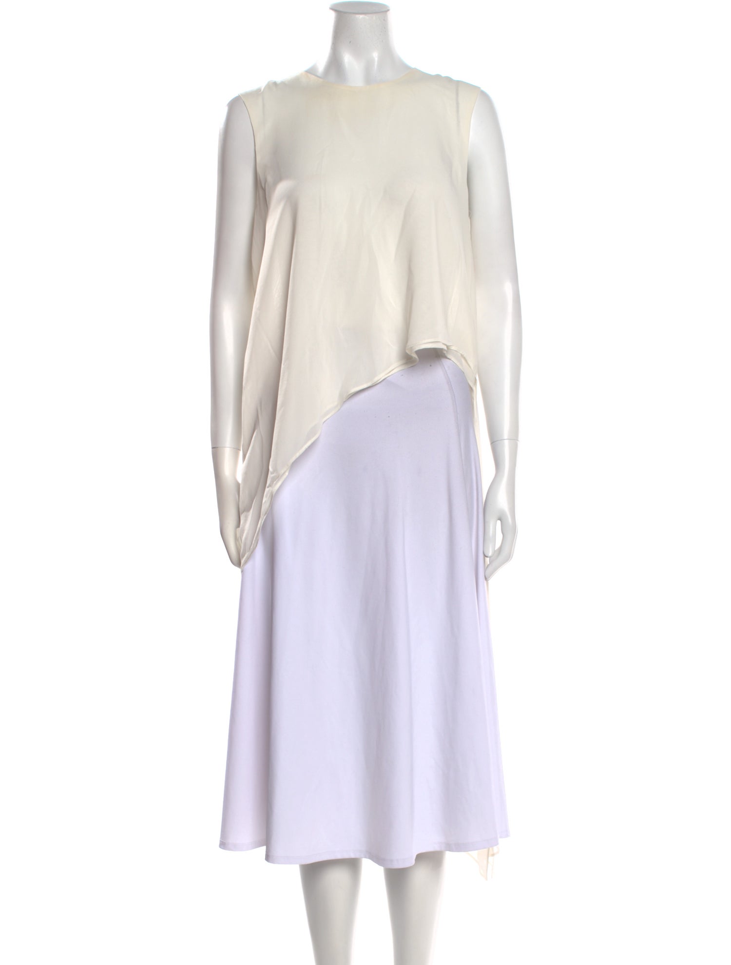 Carla Zampatti Bateau Neckline Sleeveless Crop Top