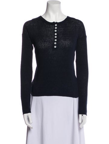 Zanini Tops Linen V-Neck Top XS