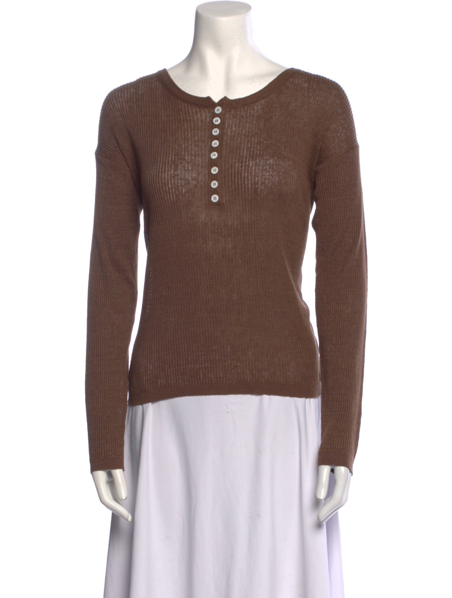 Zanini Linen Scoop Neck Top