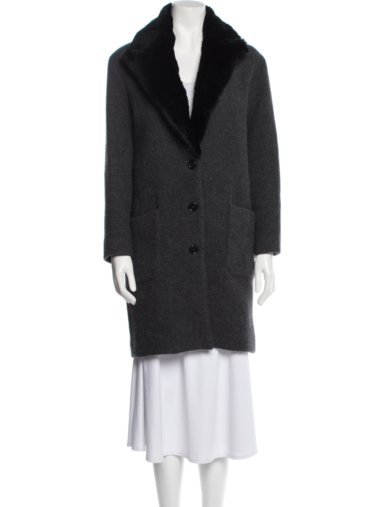 Zadig & Voltaire Faux Fur Coat