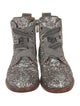 Zadig & Voltaire Glitter Combat Boots