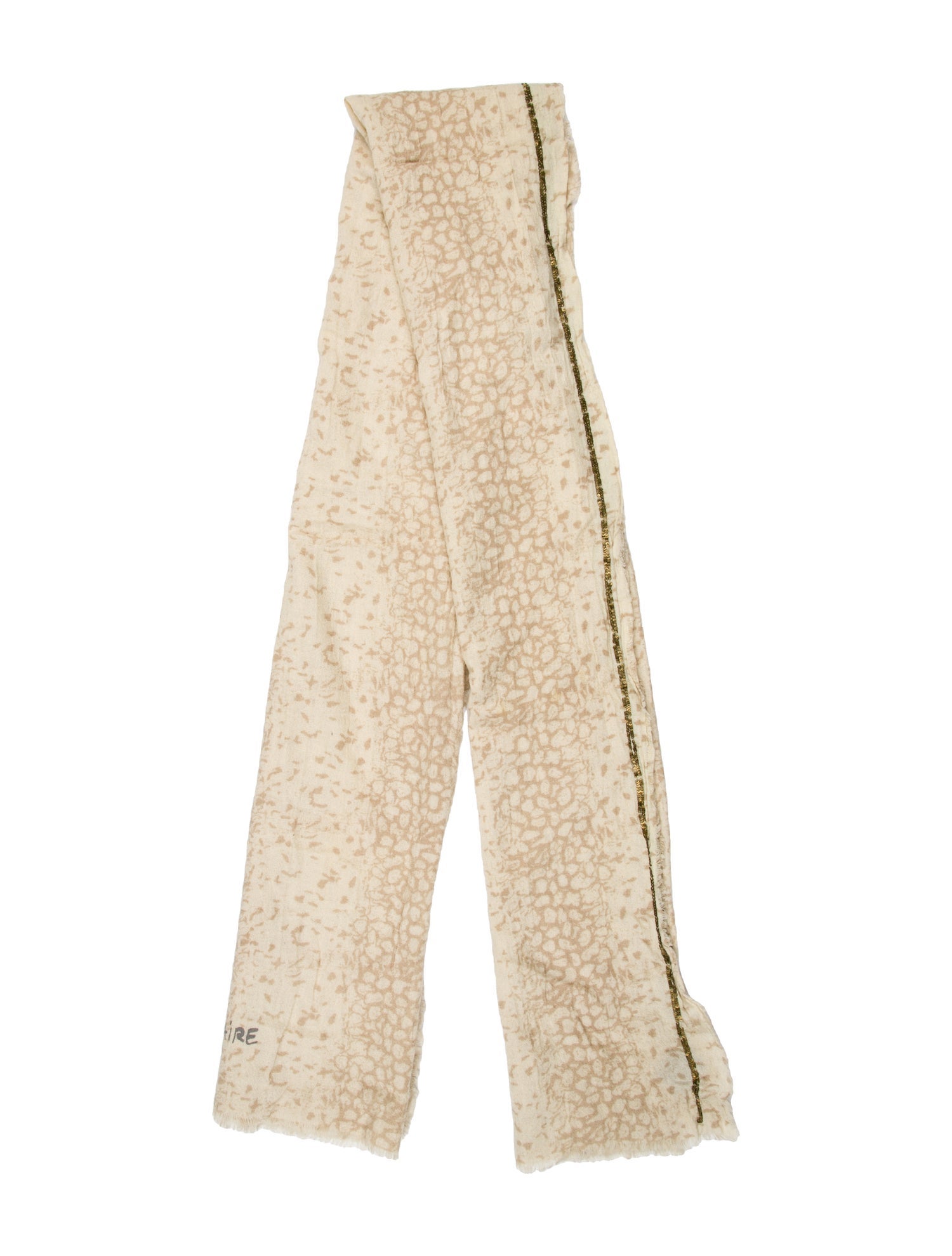 Zadig & Voltaire Fur Printed Scarf