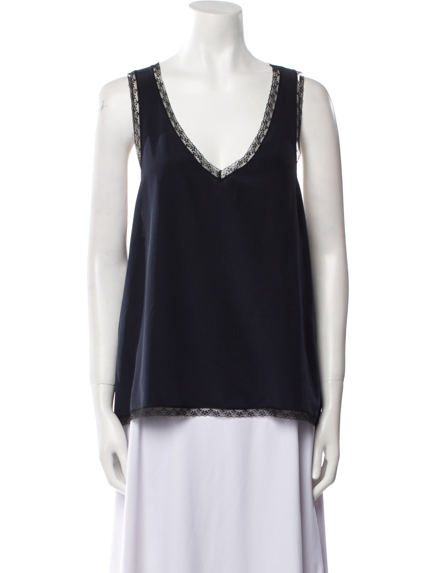 Zadig & Voltaire Silk V-Neck Top