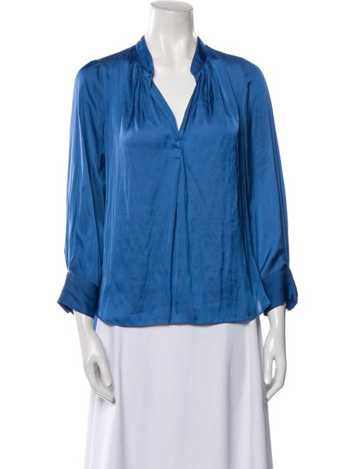 Zadig & Voltaire V-Neck Three-Quarter Sleeve Blouse