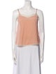 Zadig & Voltaire Silk Square Neckline Crop Top