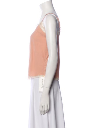 Zadig & Voltaire Silk Square Neckline Crop Top