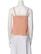 Zadig & Voltaire Silk Square Neckline Crop Top