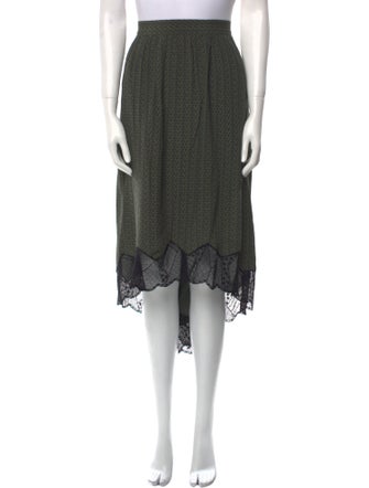 Zadig & Voltaire Printed Midi Length Skirt