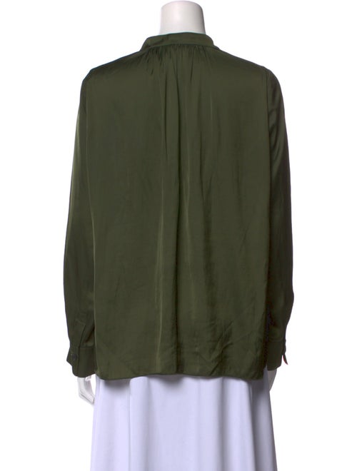 Zadig & Voltaire V-Neck Long Sleeve Button-Up Top