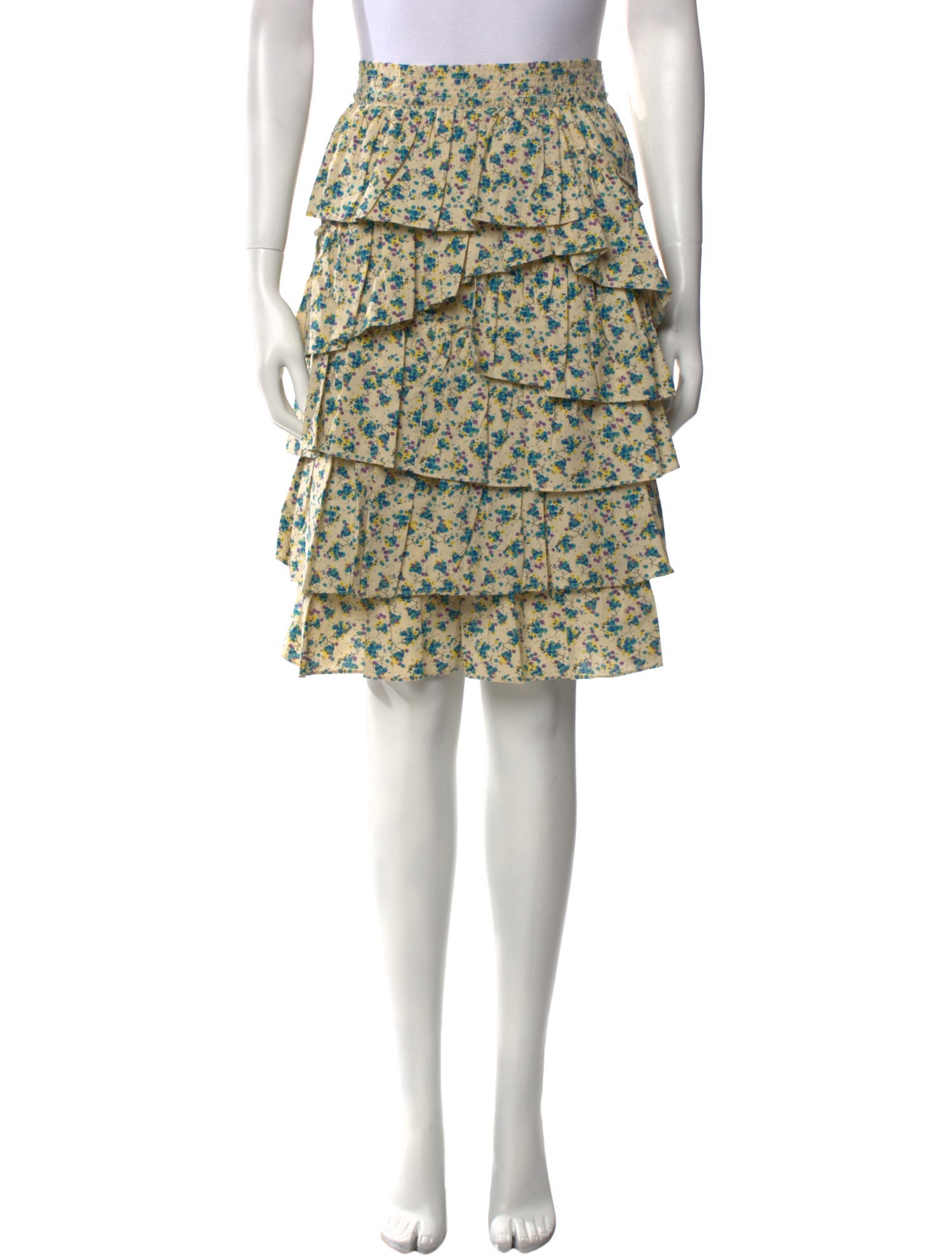 Zadig & Voltaire Floral Print Knee-Length Skirt