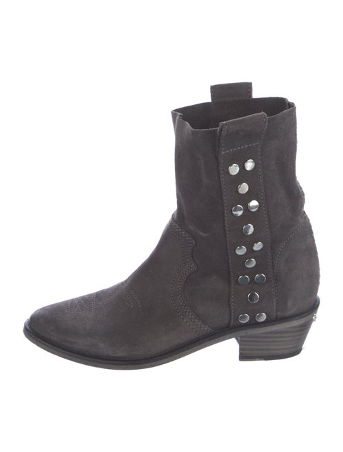 Zadig & Voltaire Suede Moto Boots