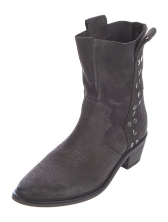 Zadig & Voltaire Suede Moto Boots