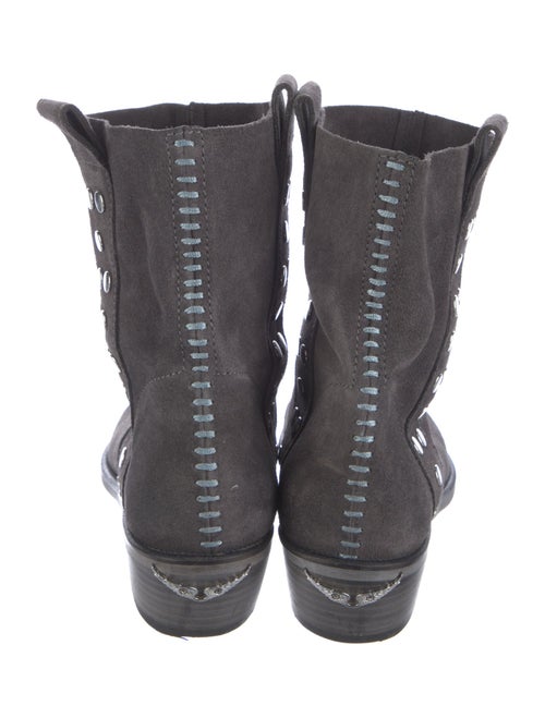 Zadig & Voltaire Suede Moto Boots