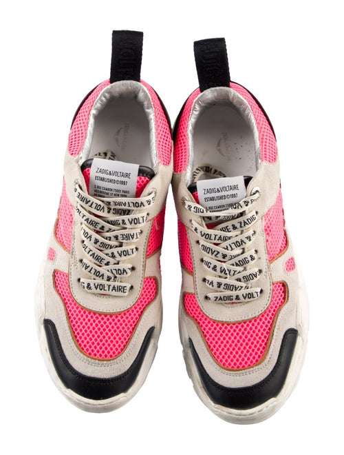 Zadig & Voltaire Suede Printed Chunky Sneakers