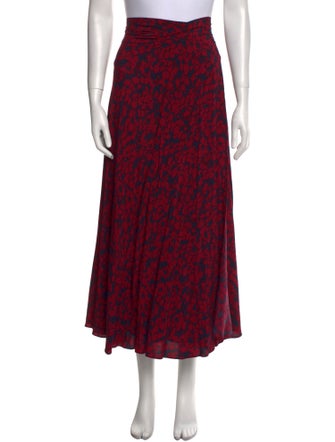 Zadig & Voltaire Printed Midi Length Skirt