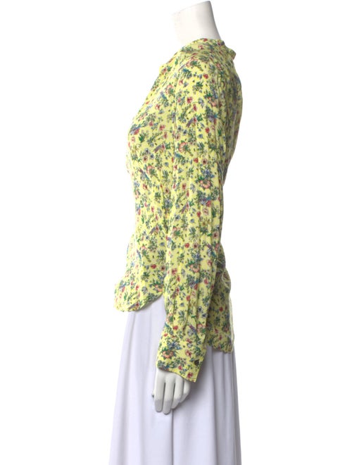 Zadig & Voltaire Floral Print V-Neck Blouse