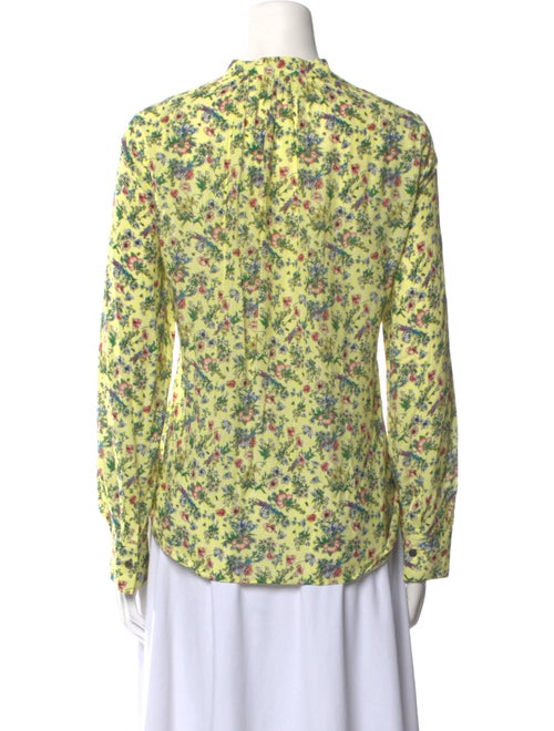 Zadig & Voltaire Floral Print V-Neck Blouse