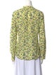 Zadig & Voltaire Floral Print V-Neck Blouse