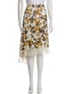 Zadig & Voltaire Floral Print Midi Length Skirt