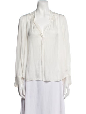 Zadig & Voltaire V-Neck Long Sleeve Blouse