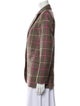Zadig & Voltaire Virgin Wool Plaid Print Blazer