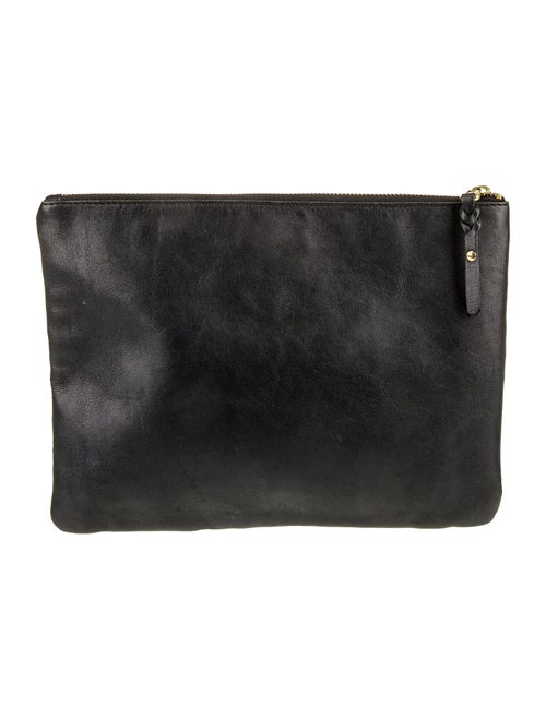 Zadig & Voltaire Embossed Leather Clutch