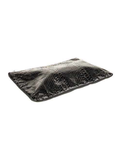 Zadig & Voltaire Embossed Leather Clutch