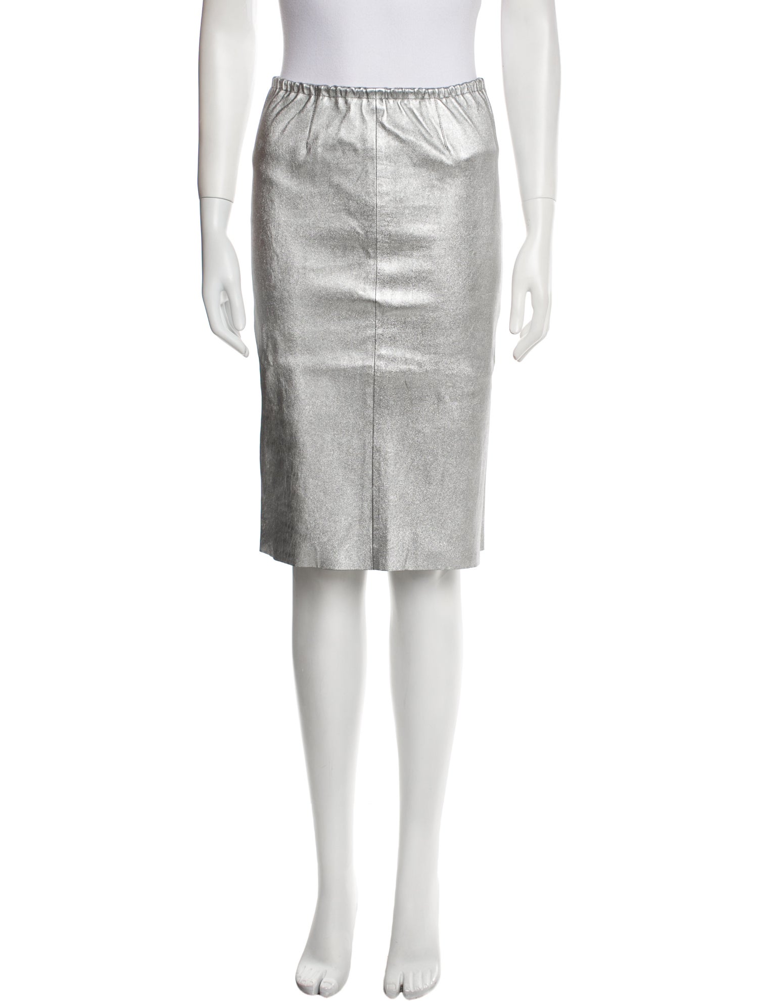 Zadig & Voltaire Lamb Leather Knee-Length Skirt