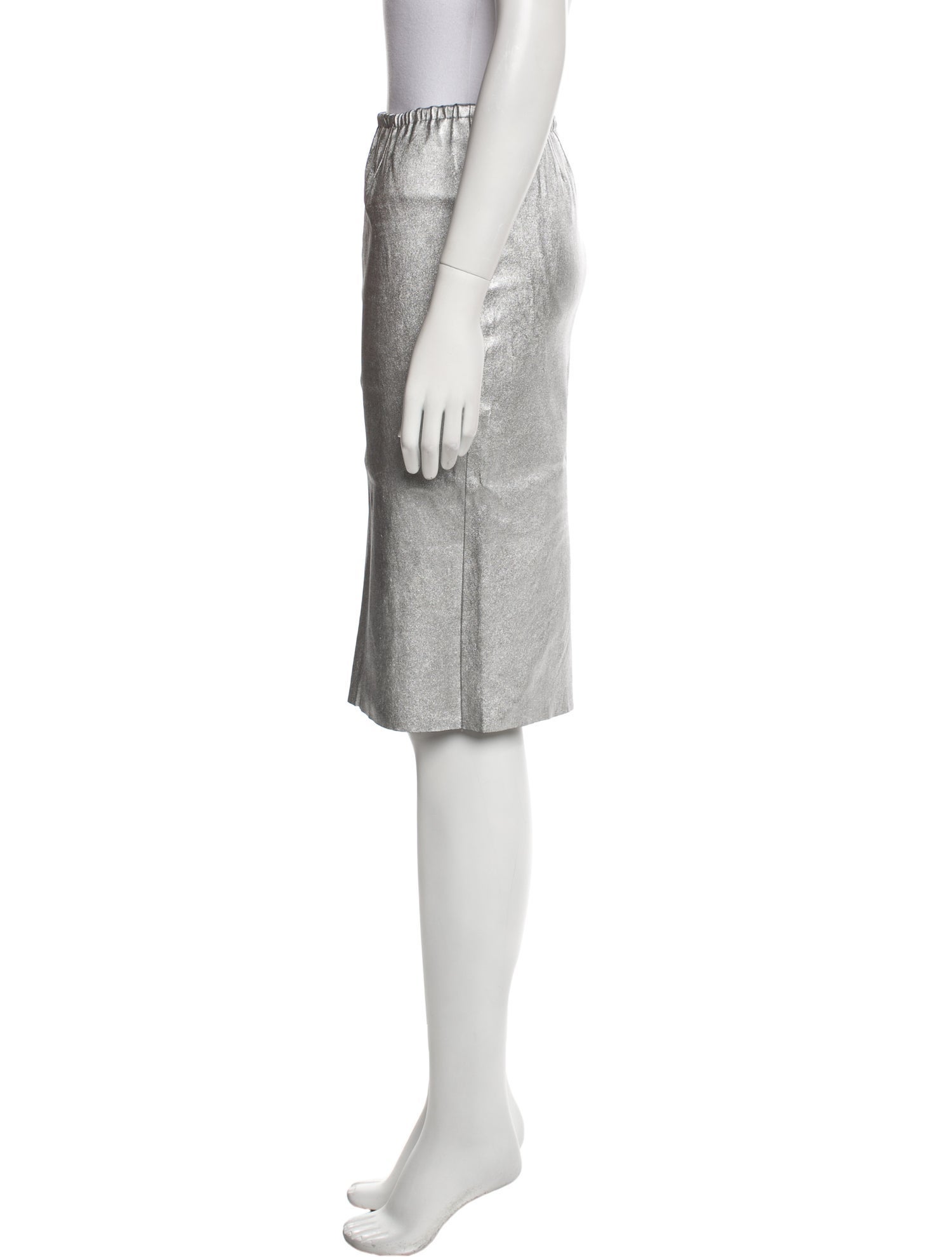 Zadig & Voltaire Lamb Leather Knee-Length Skirt