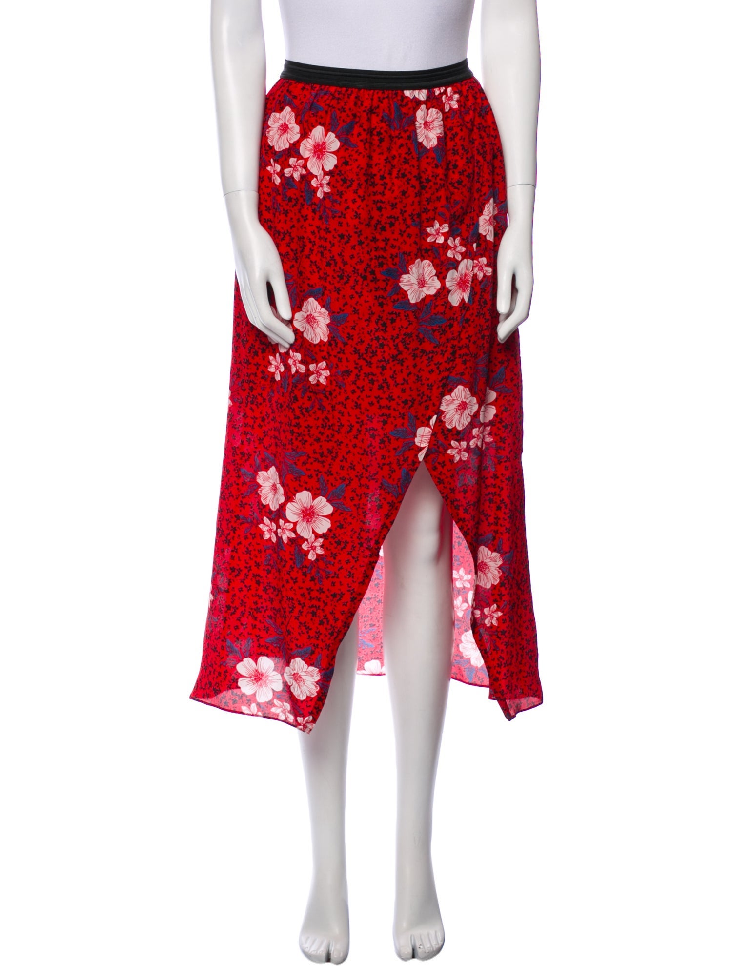 Zadig & Voltaire Silk Midi Length Skirt