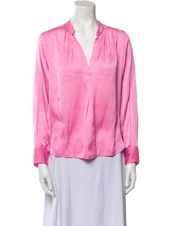 Zadig & Voltaire V-Neck Long Sleeve Blouse