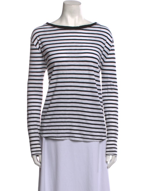 Zadig & Voltaire Striped Bateau Neckline T-Shirt