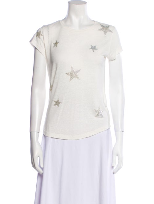 Zadig & Voltaire Linen Graphic Print T-Shirt