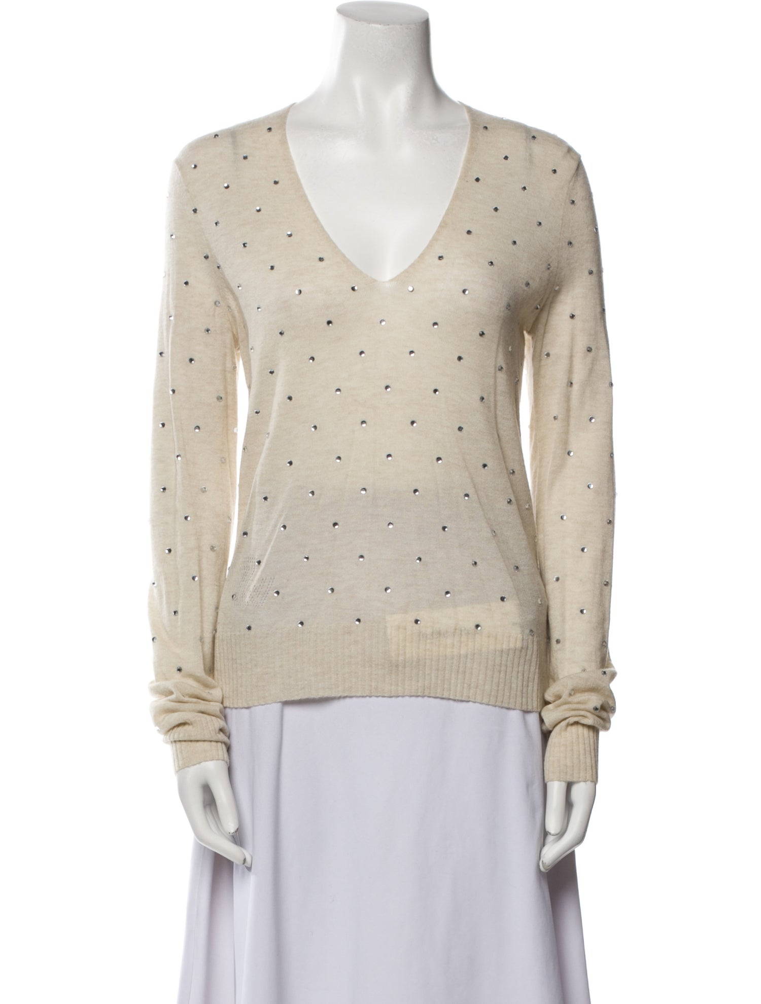 Zadig & Voltaire Cashmere Polka Dot Print Sweater