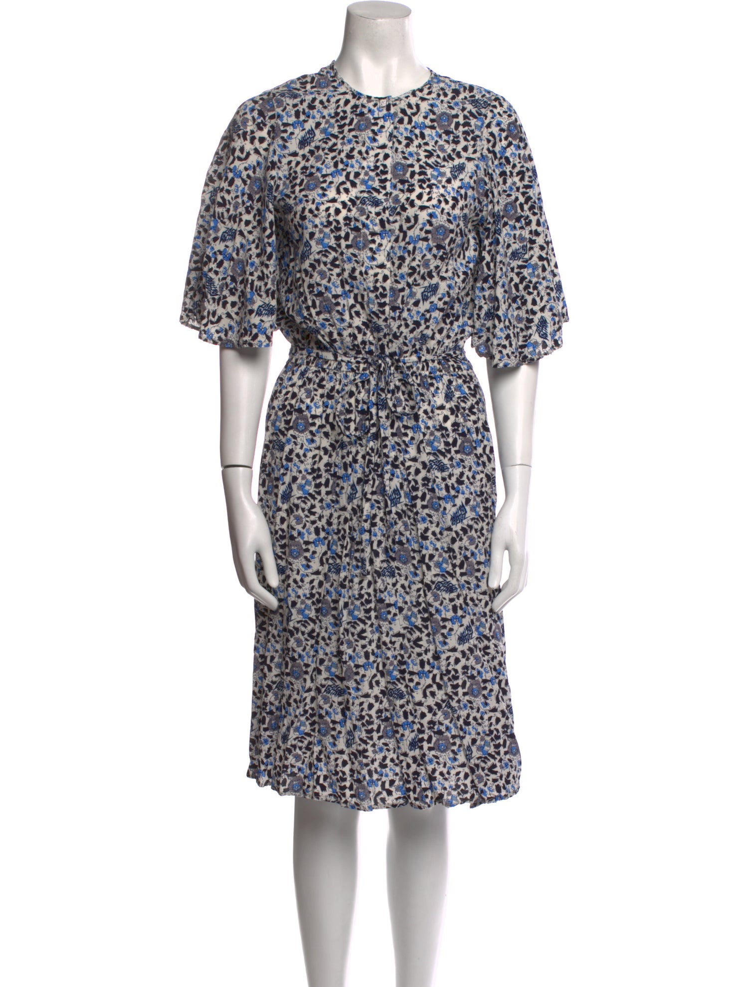 Zadig & Voltaire Floral Print Midi Length Dress